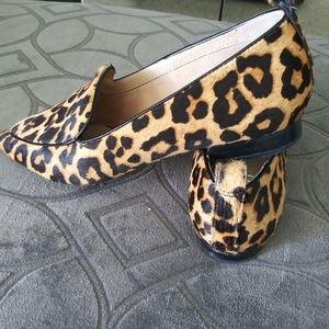 Animal print flats
